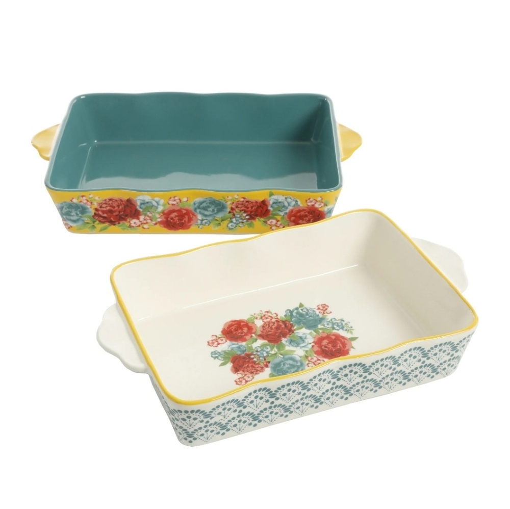 NIB Pioneer Woman Blossom Jubilee Bakeware Set - Picture 5 of 5